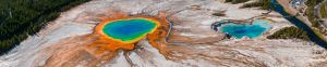 Grand Prismatic Pool at Yellowstone National Park Colors