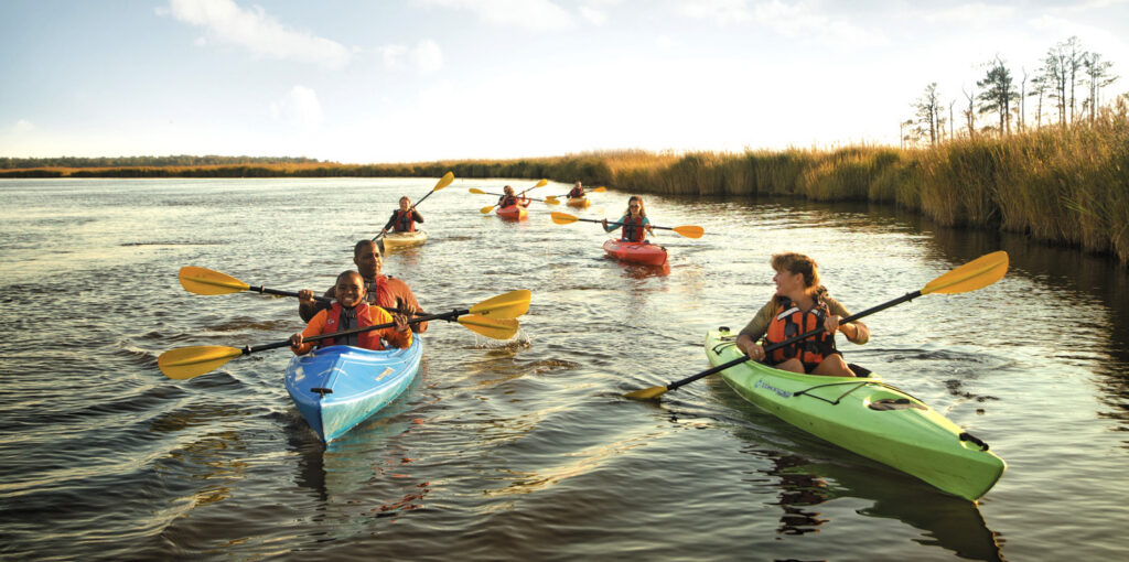 Kayaking on the Harriet Tubman Underground Railroad Byway. Holidays in Maryland